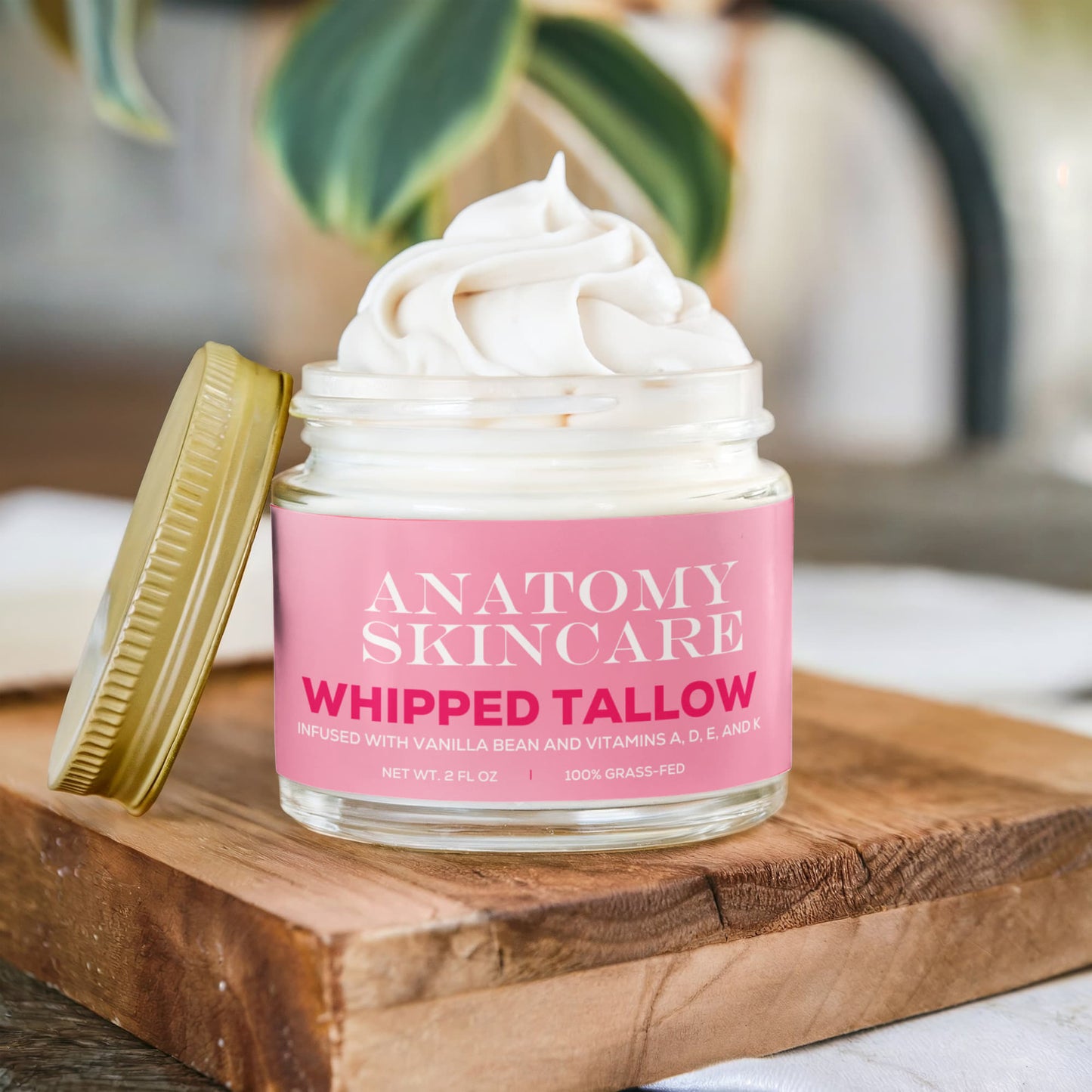 Whipped Grass-Fed Tallow Balm with Vanilla Bean