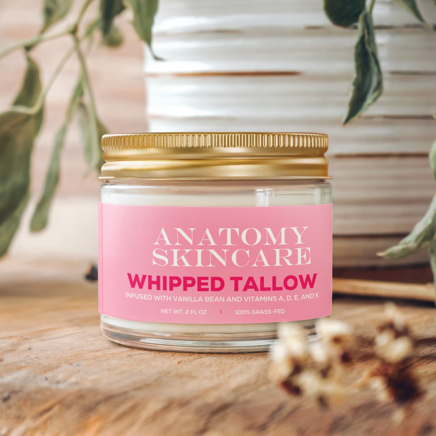Whipped Grass-Fed Tallow Balm with Vanilla Bean
