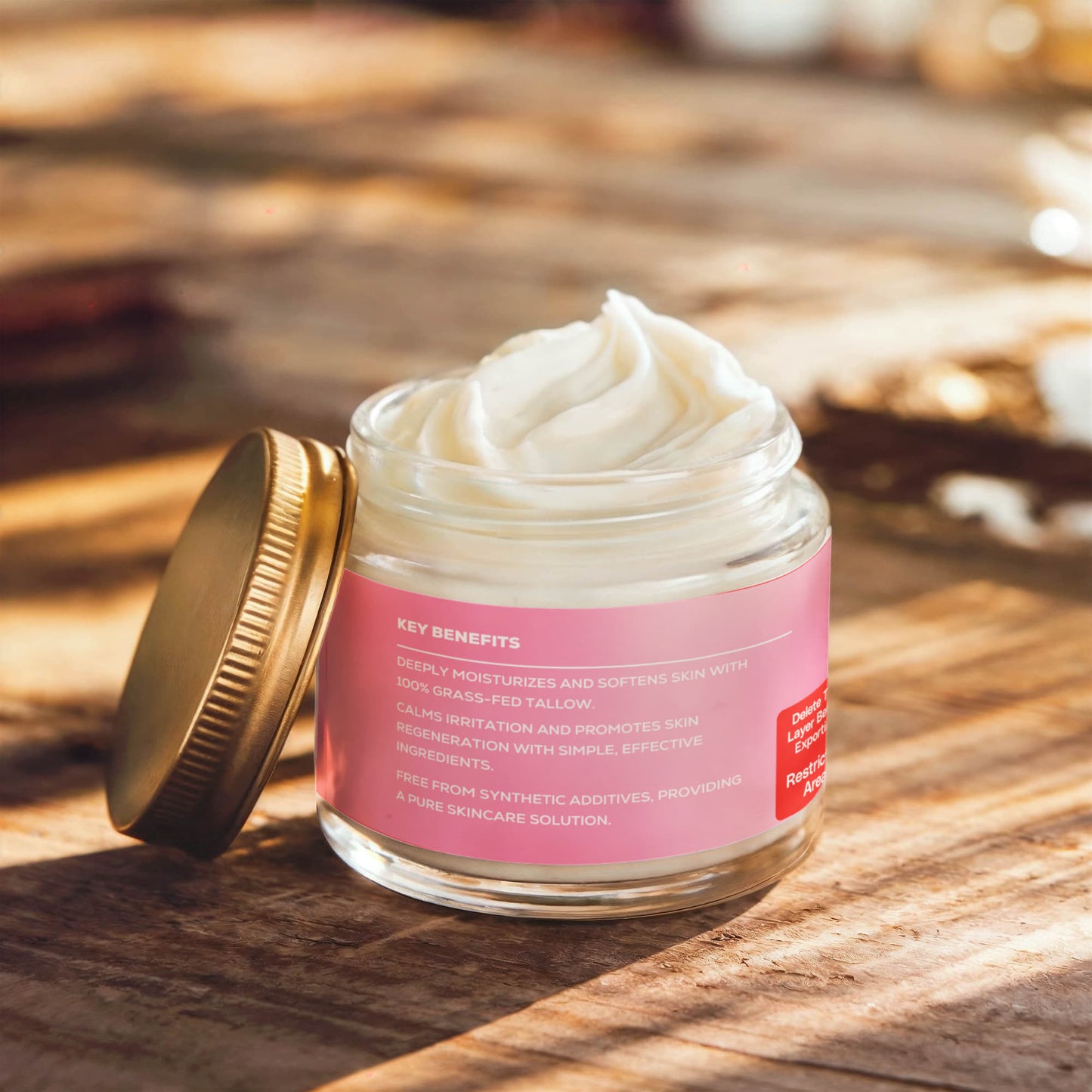 Whipped Grass-Fed Tallow Balm with Vanilla Bean