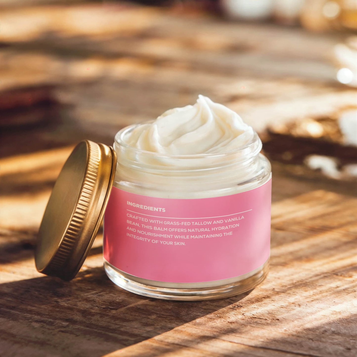 Whipped Grass-Fed Tallow Balm with Vanilla Bean