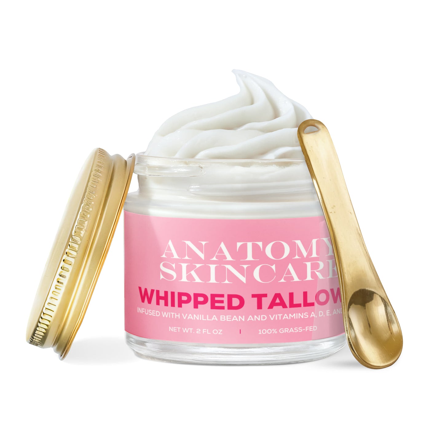 Whipped Grass-Fed Tallow Balm with Vanilla Bean