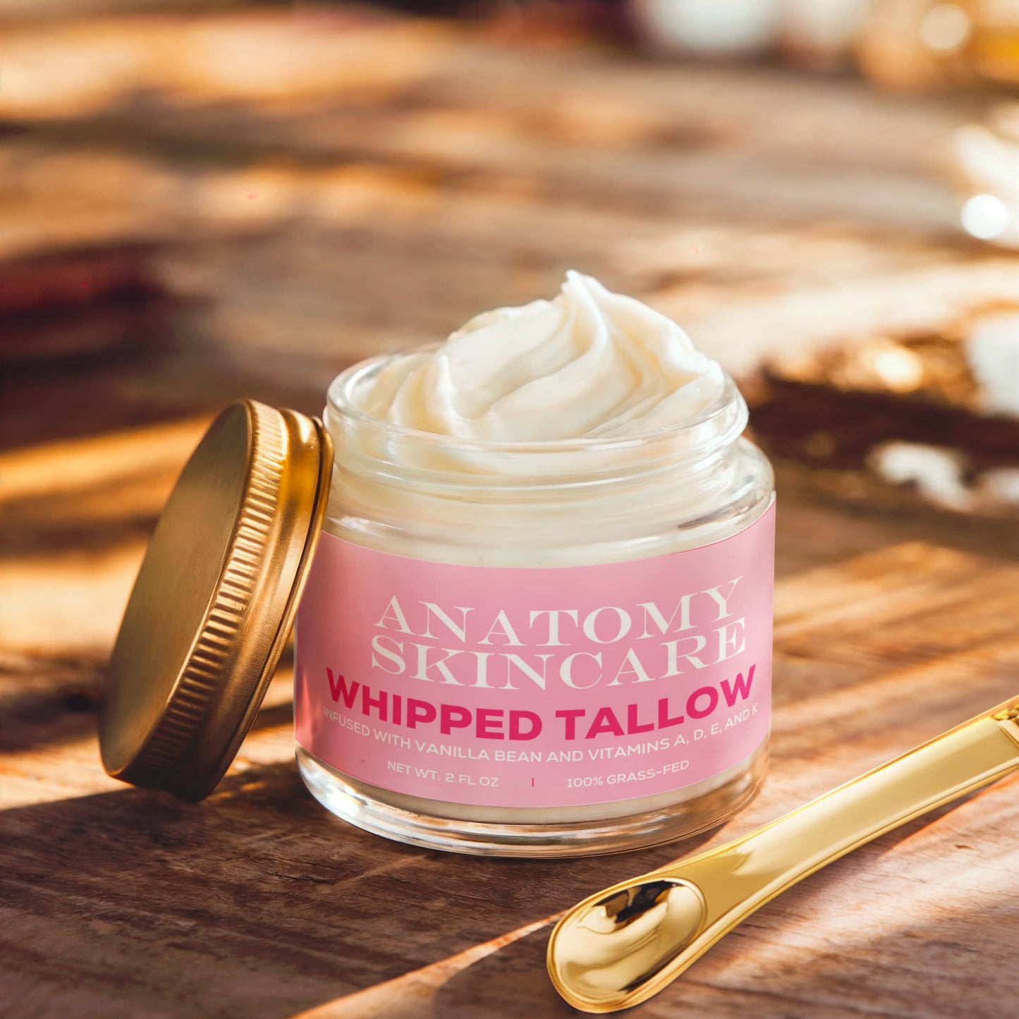 Whipped Grass-Fed Tallow Balm with Vanilla Bean