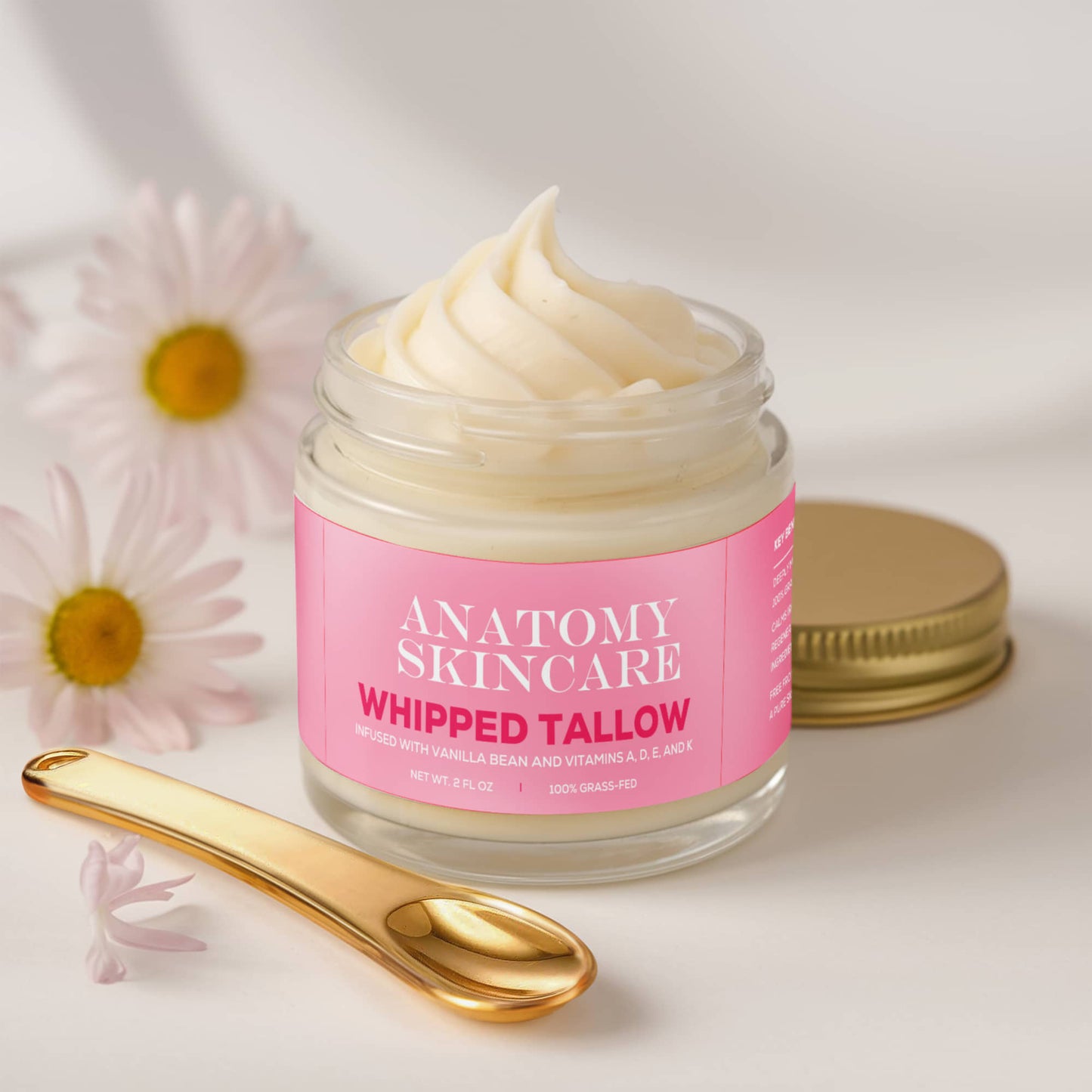 Whipped Grass-Fed Tallow Balm with Vanilla Bean